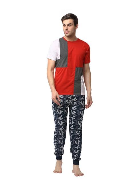 vimal jonney multicolor printed t-shirt & joggers