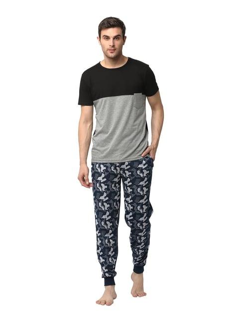 vimal jonney multicolor printed t-shirt & joggers