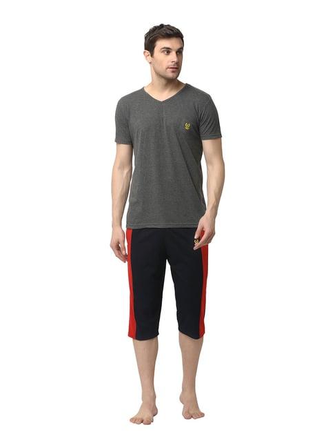 vimal jonney grey t-shirt & capris