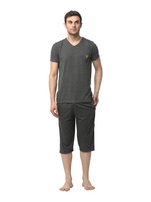 vimal jonney grey t-shirt & capris