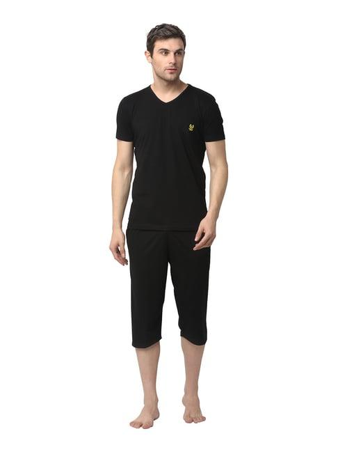 vimal jonney black t-shirt & capris