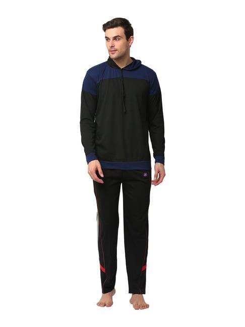 vimal jonney navy & black t-shirt & trackpants