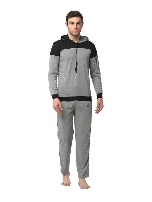 vimal jonney grey & black t-shirt & trackpants