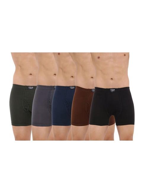 dollar bigboss assorted color cotton trunks (pack of 5)