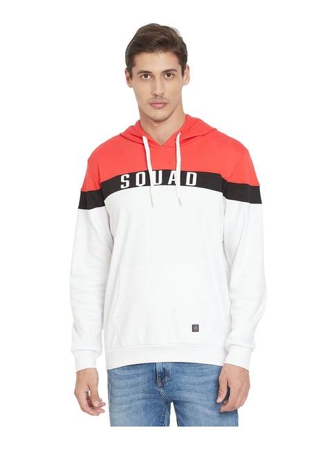 edrio multicolor hooded sweatshirt