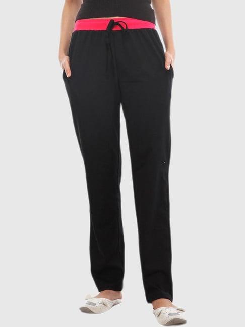 nite flite black regular track pants