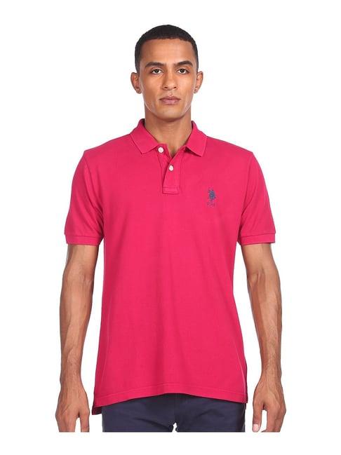 u.s. polo assn. pink polo t-shirt - flexi collection