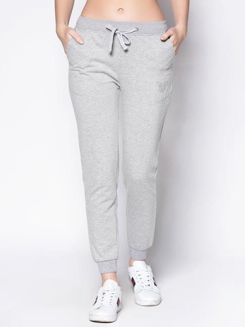 sera grey cotton embellished trackpants