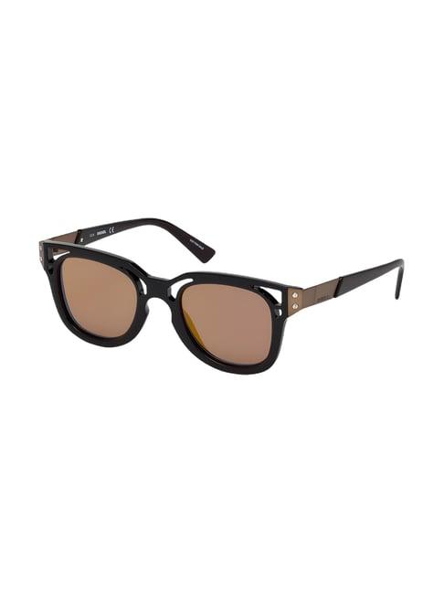 diesel blue square sunglasses for women