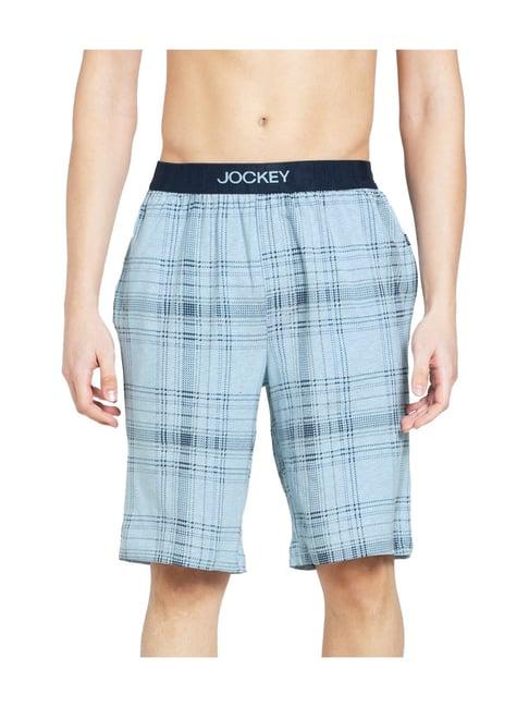 jockey im02 blue tencel micro modal cotton elastane stretch boxer shorts with side pocket