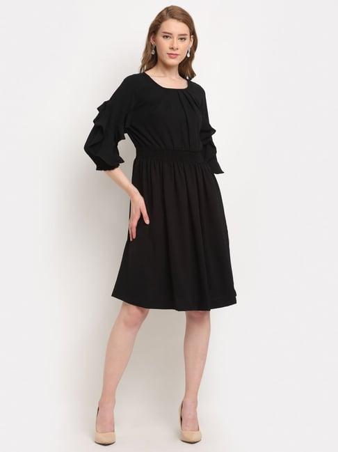 crozo by cantabil black skater dress