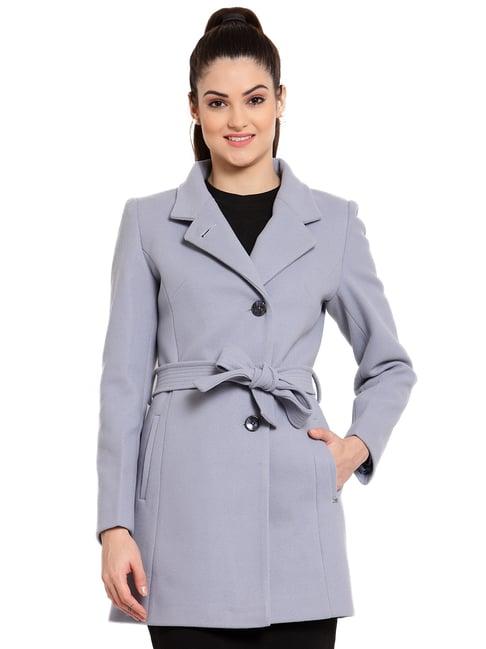 juelle light blue full sleeves coat