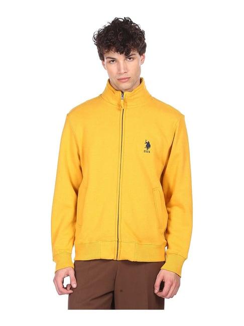 u.s. polo assn. mustard high neck sweater