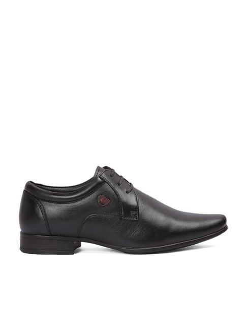 red chief men's black derby shoes