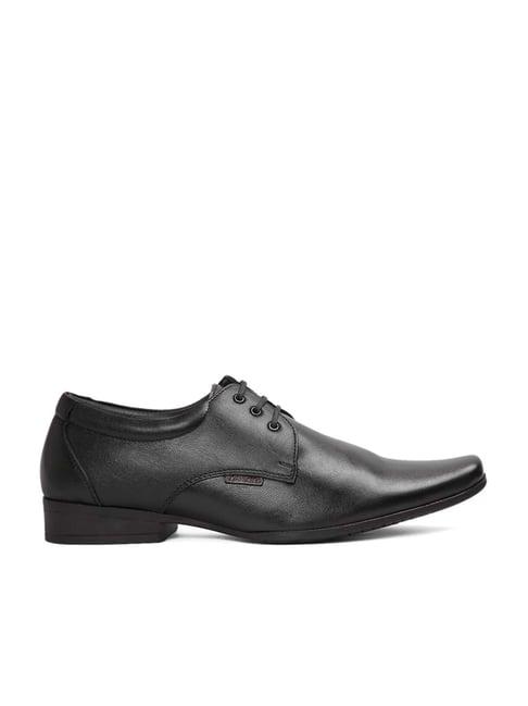 red chief men's black derby shoes