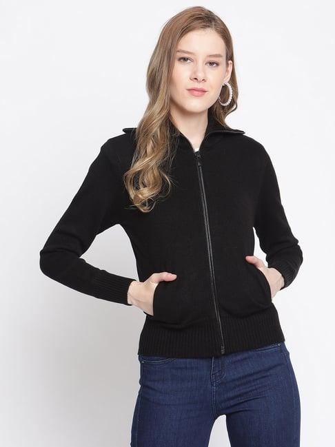 madame black regular fit sweater