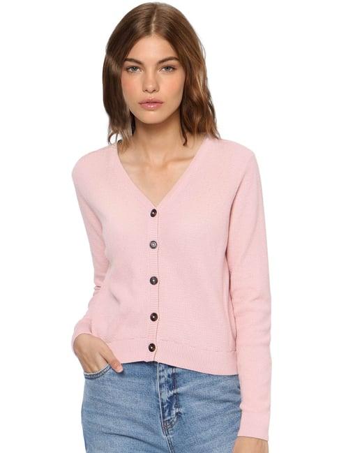 only pink full sleeves cardigan