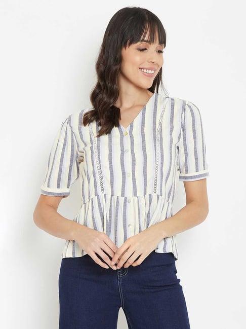 madame multicolor striped top