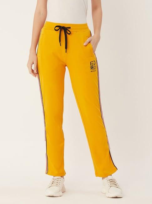 edrio mustard track pants