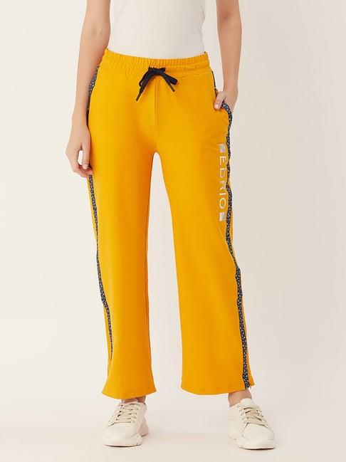 edrio mustard track pants