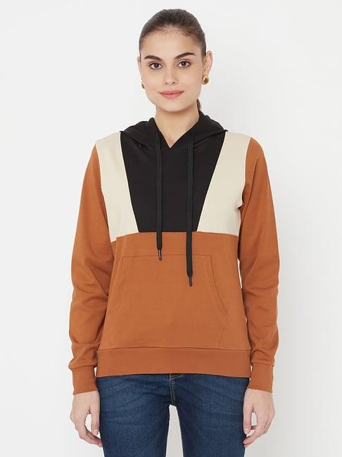 edrio brown hooded sweatshirt