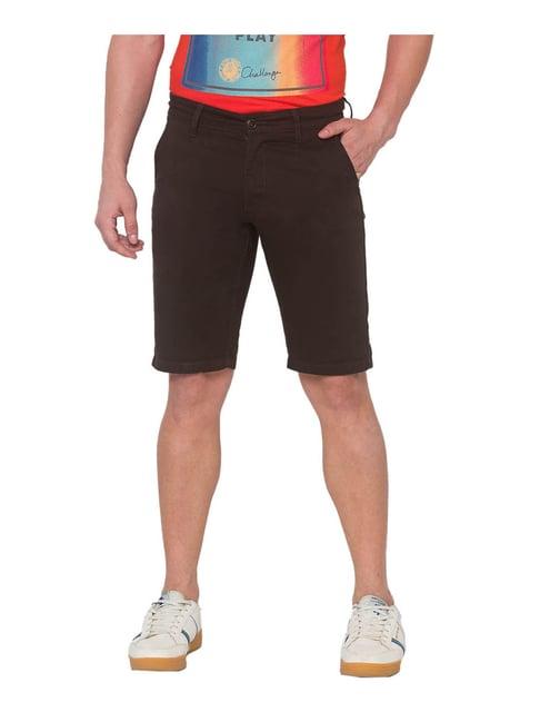 globus olive regular fit shorts