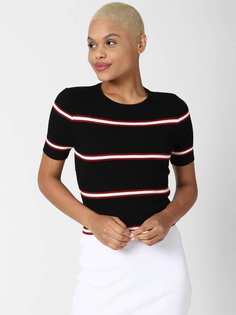 forever 21 black striped sweater