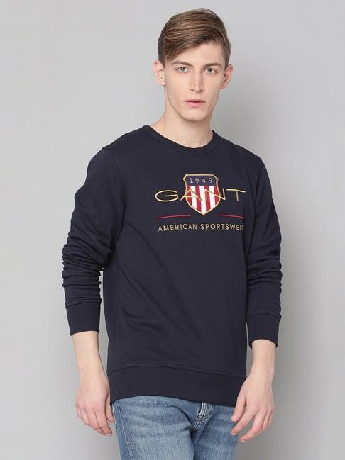 gant navy full sleeves sweatshirt