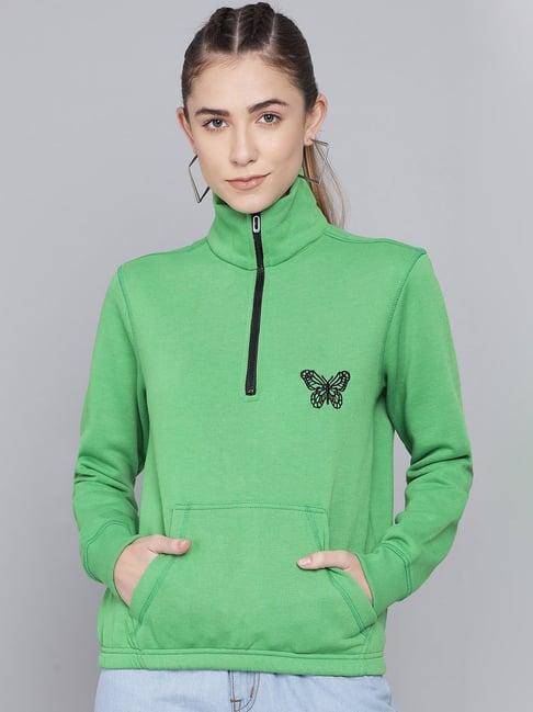 kotty green embroidered sweatshirt