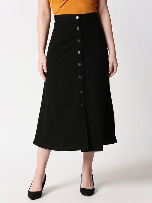 high star black skirt