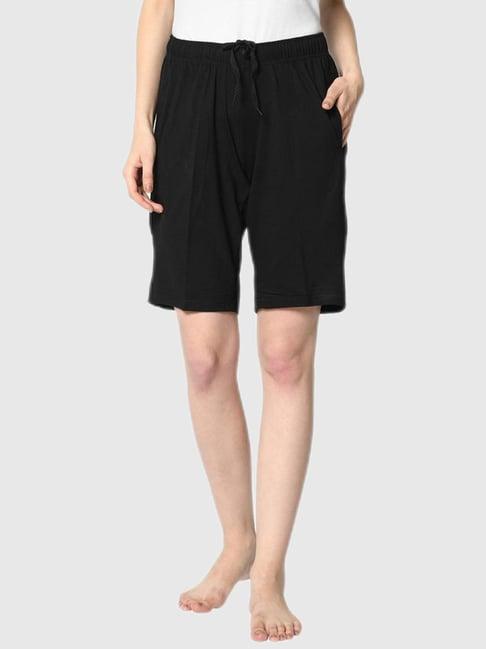 vimal jonney black regular fit shorts