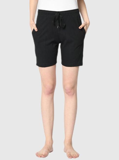 vimal jonney black regular fit shorts