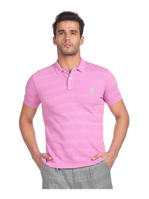 u.s. polo assn. pink polo t-shirt