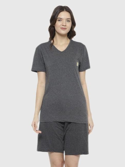 vimal jonney grey regular fit pajama set