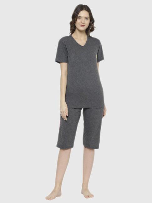 vimal jonney grey regular fit pajama set