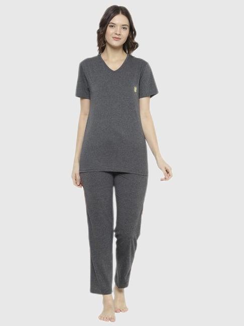 vimal jonney grey regular fit pajama set