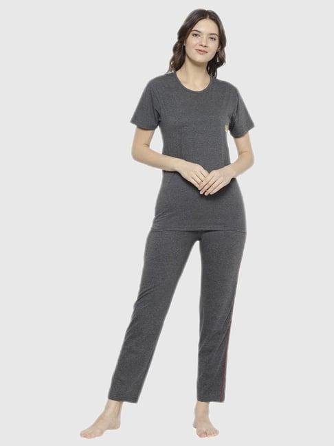 vimal jonney grey regular fit pajama set