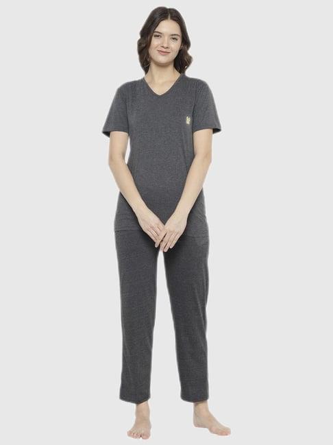 vimal jonney grey regular fit pajama set