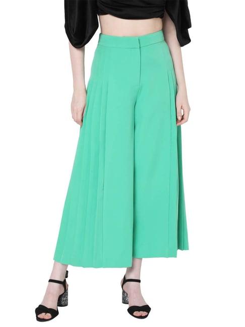 vero moda mint flared fit pants