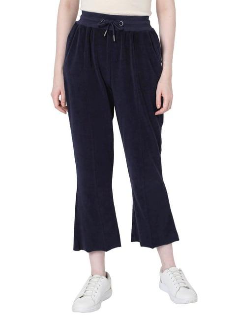 vero moda navy flared fit pants