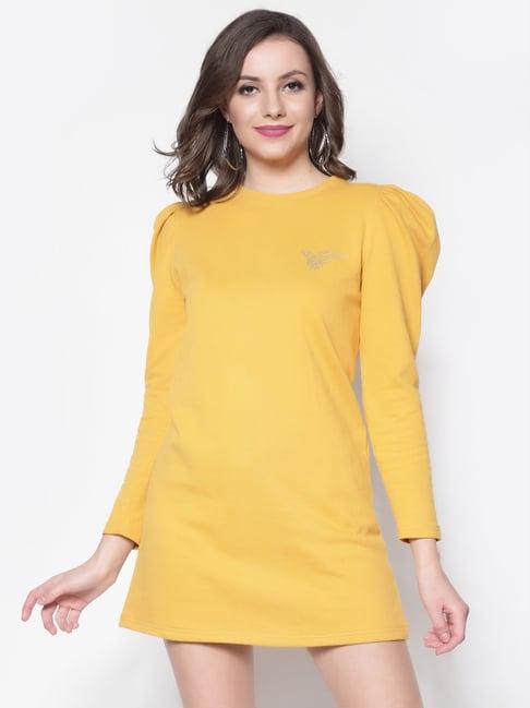 sera yellow cotton sweatshirt