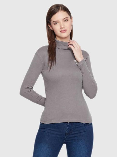 hypernation grey regular fit top