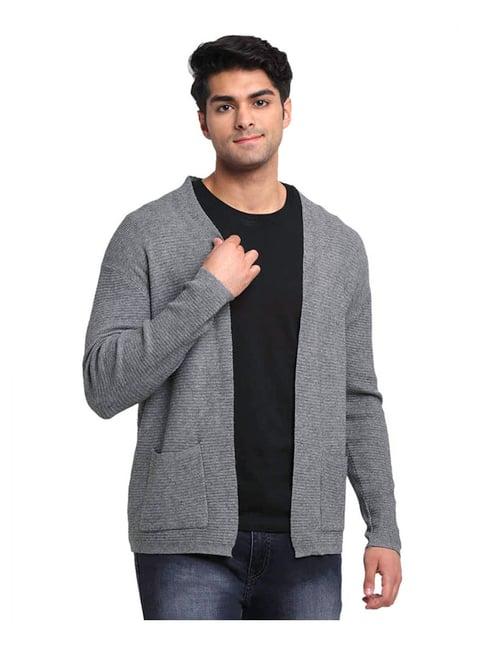 global republic grey regular fit shrug