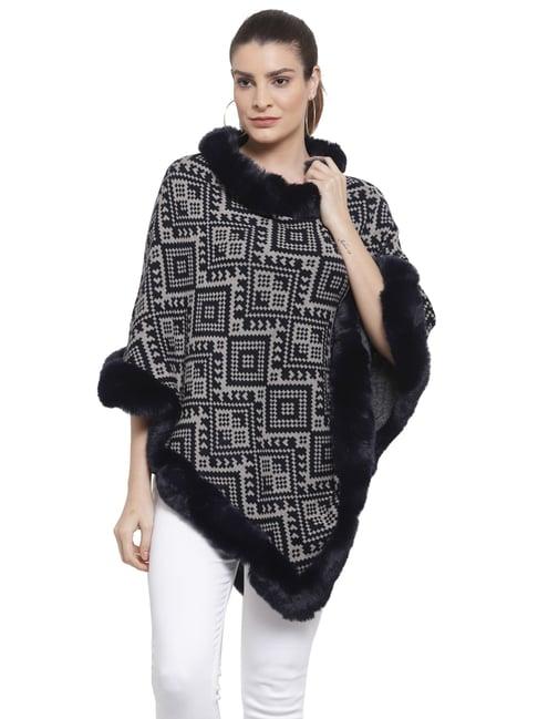 mafadeny navy self design poncho