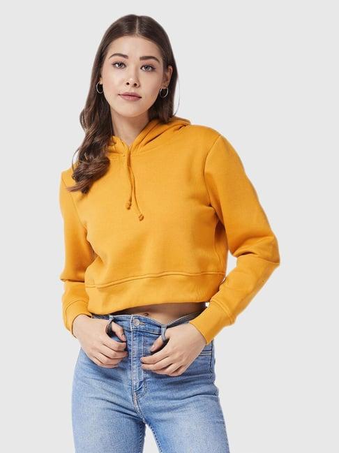 miss chase mustard boxy fit sweatshirt