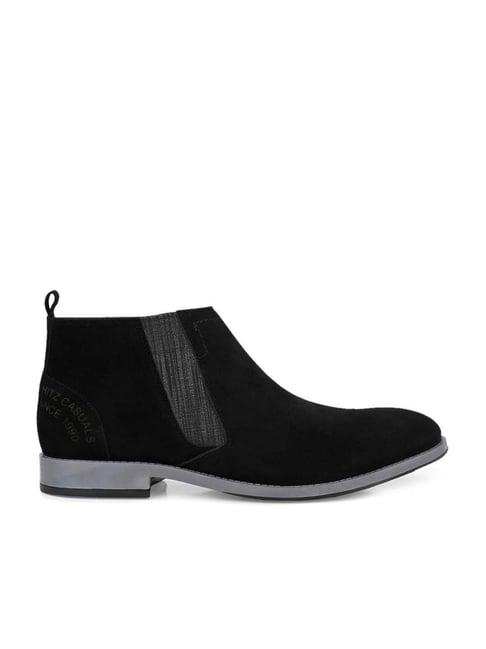 hitz men's black casual boots