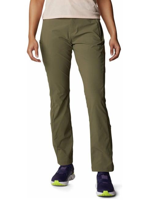 columbia green mid rise pants