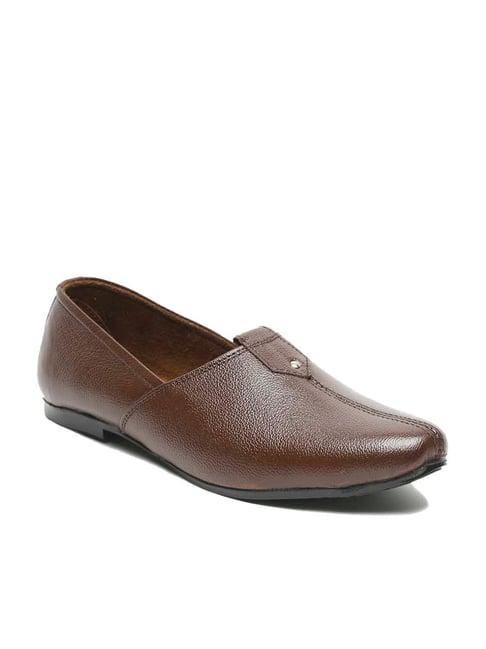 teakwood leathers men's brown formal loafers