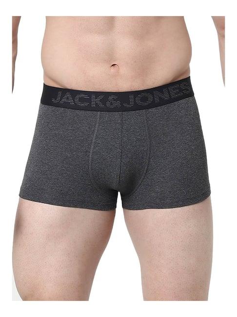 jack & jones dark grey melange regular fit trunks