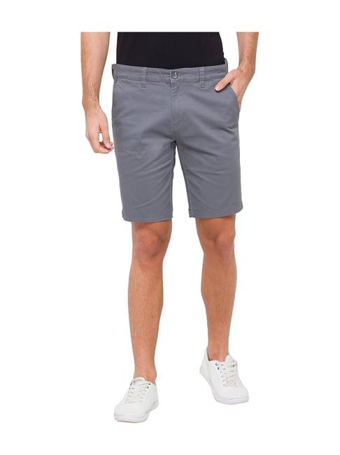 giordano grey cotton bermuda shorts